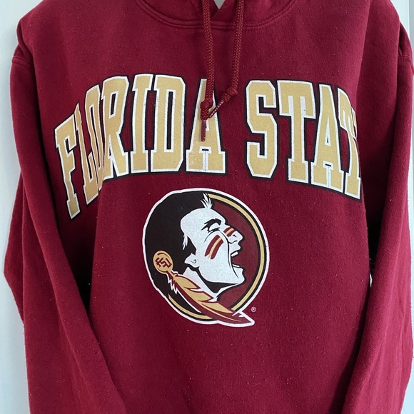 Florida State FSU Hooded Sweatshirt in Garnet - Picture 2 of 8
